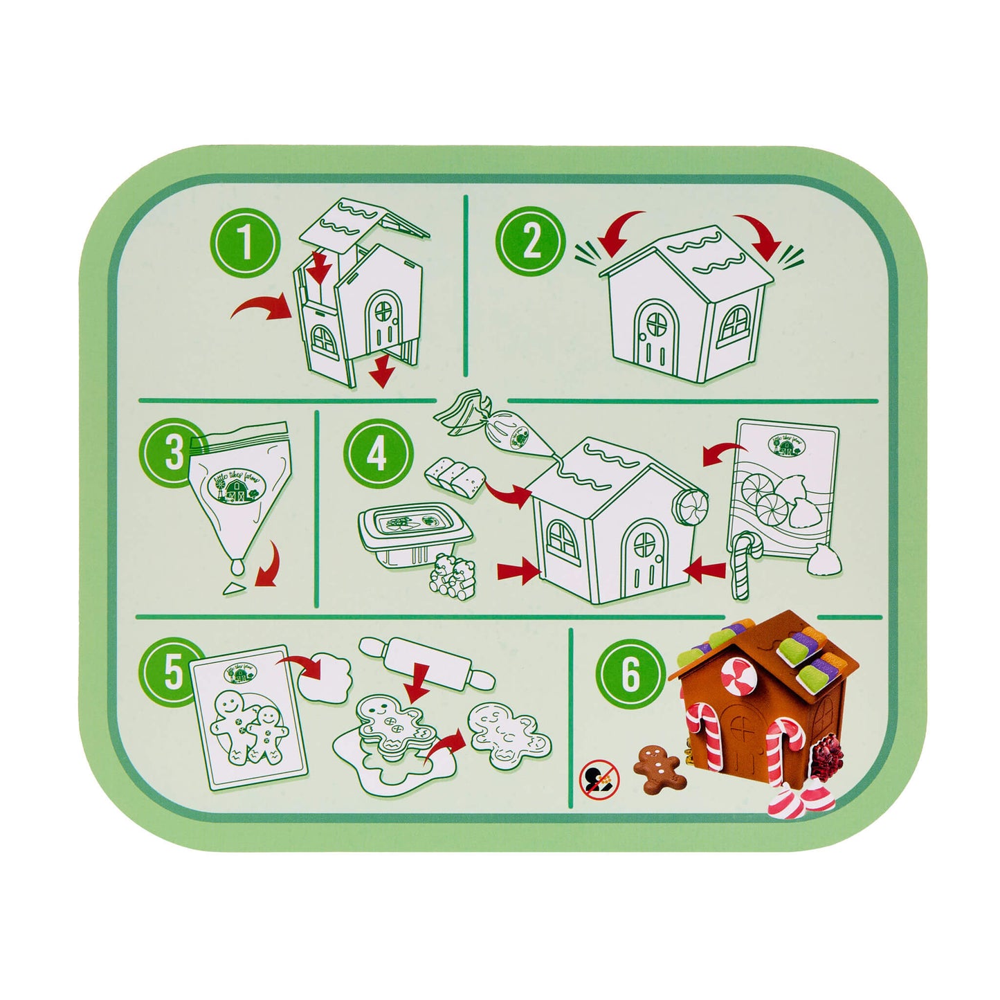 Creative Chefs™ Gingerbread House Kit - Little Tikes Play Food Set | Premium