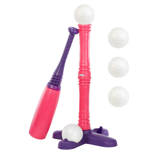 TotSports™ T-Ball Set - Pink Baseball Set for Kids 18M+ | Little Tikes | Customer Favorite