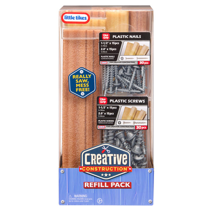 Little Tikes Creative Construction™ Wood, Nails and Screw Bundle | New