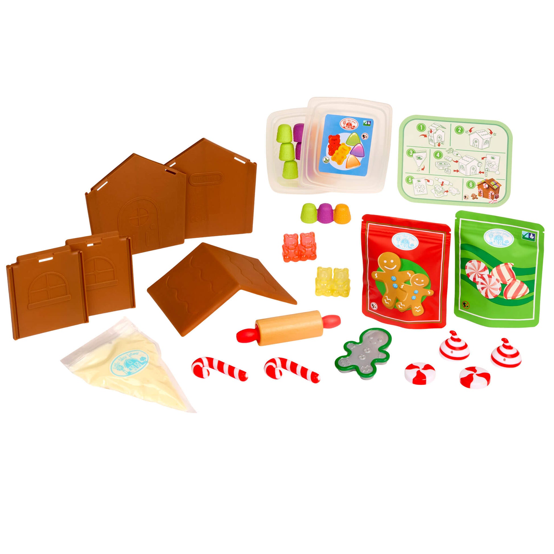 Creative Chefs™ Gingerbread House Kit - Little Tikes Play Food Set | Premium