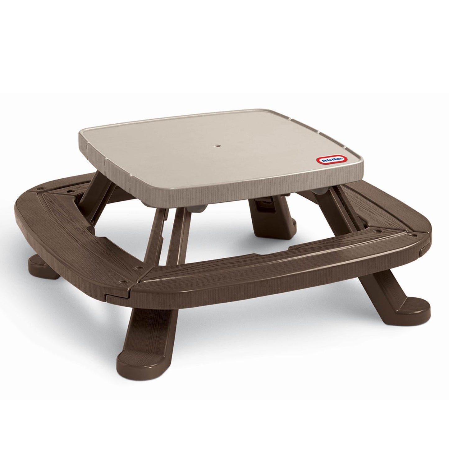 Little Tikes Fold 'n Store Picnic Table with Market Umbrella | Classic