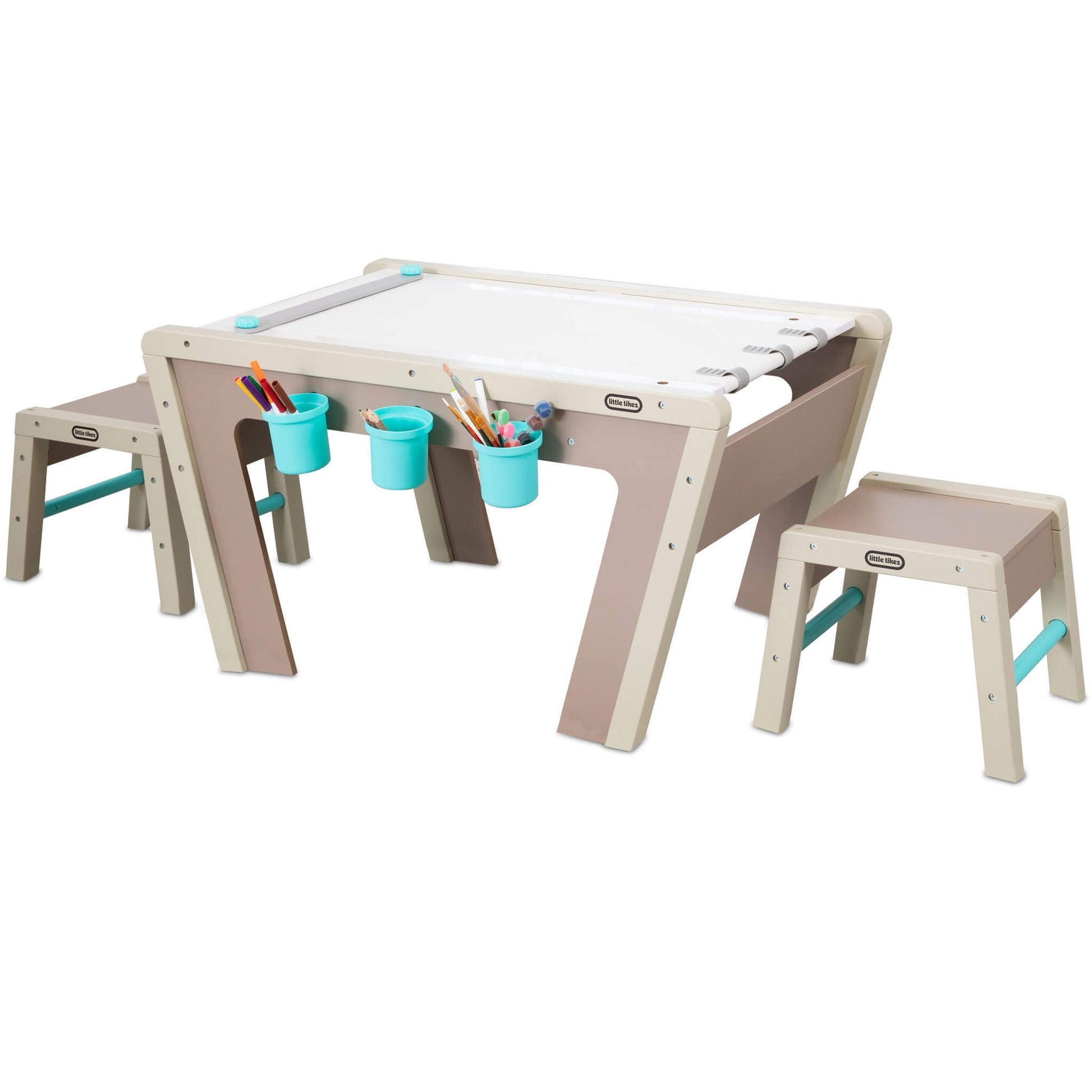 Little Tikes 2-in-1 Easel and Art Table – Kids' Wooden Art Station | Featured