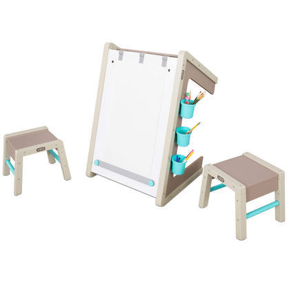 Little Tikes 2-in-1 Easel and Art Table – Kids' Wooden Art Station | Featured
