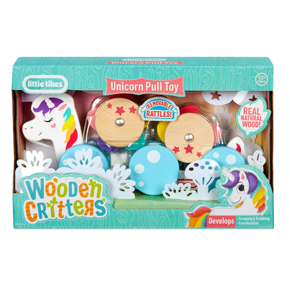 Wooden Critters Pull Toy - Unicorn | Little Tikes | Classic