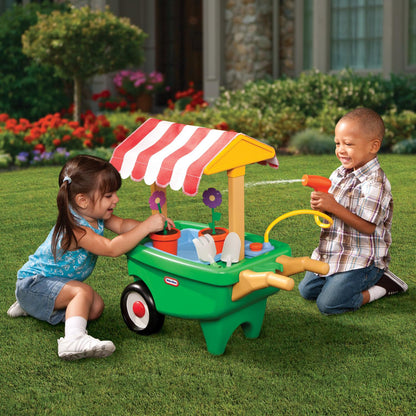 Little Tikes 2-in-1 Garden Cart & Wheelbarrow Toy | Featured
