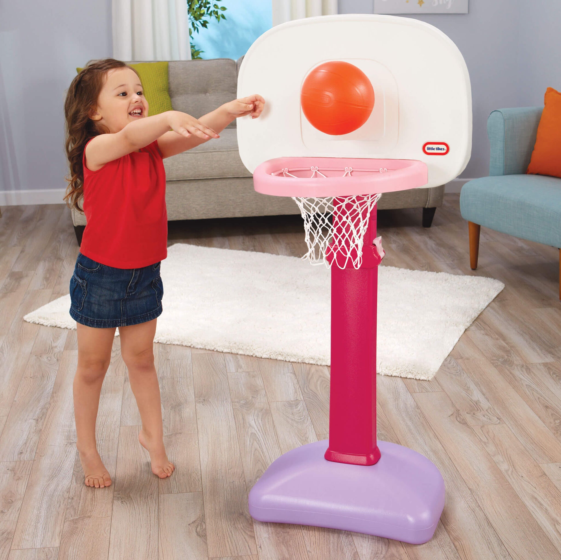 Little Tikes TotSports Easy Score Pink Basketball Set | Best Seller