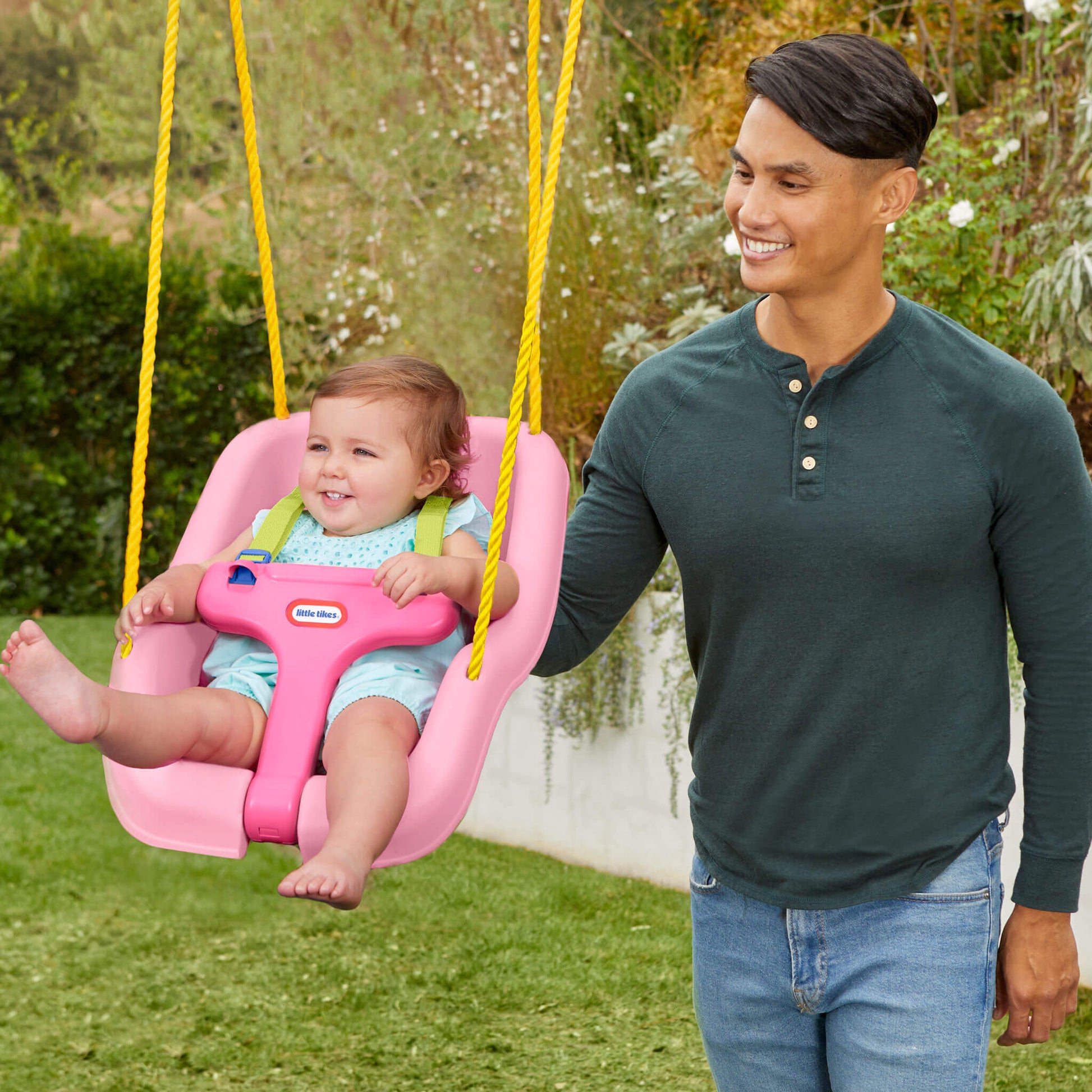Little Tikes 2-in-1 Snug 'n Secure Swing - Pink | Exclusive