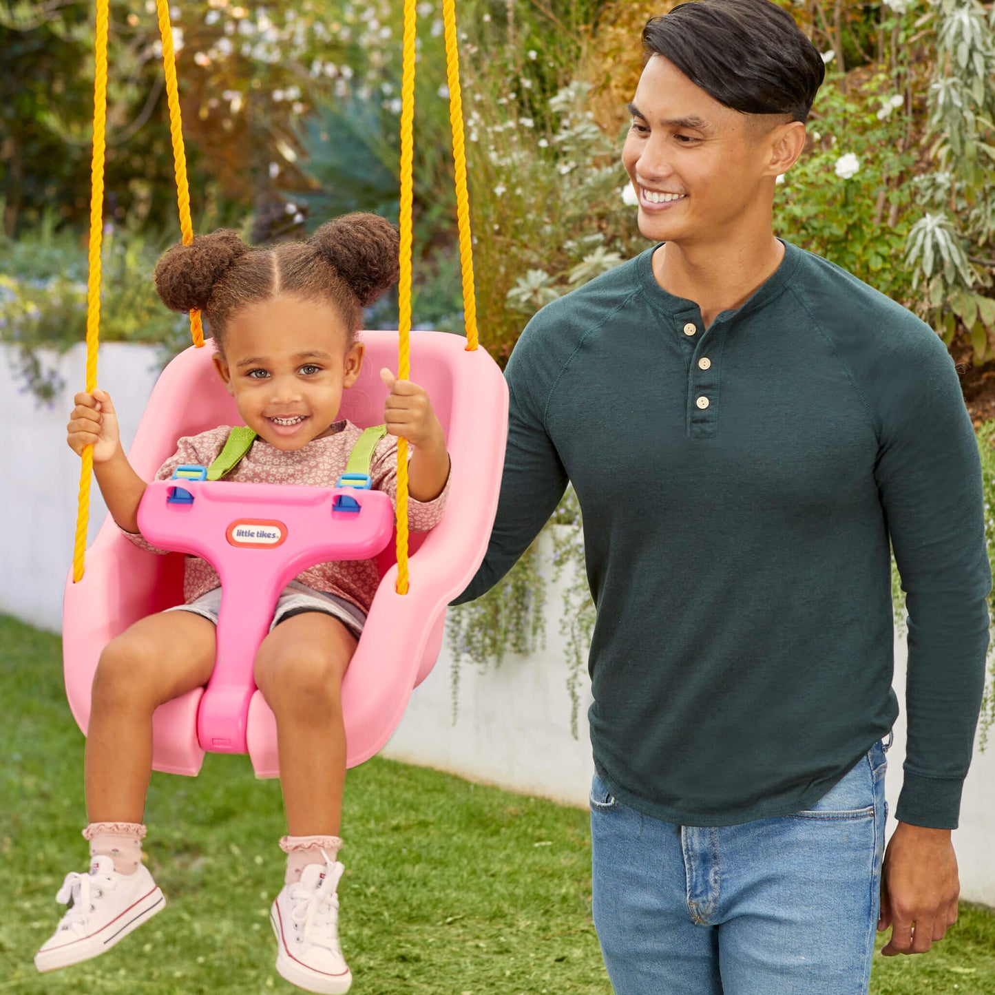 Little Tikes 2-in-1 Snug 'n Secure Swing - Pink | Exclusive