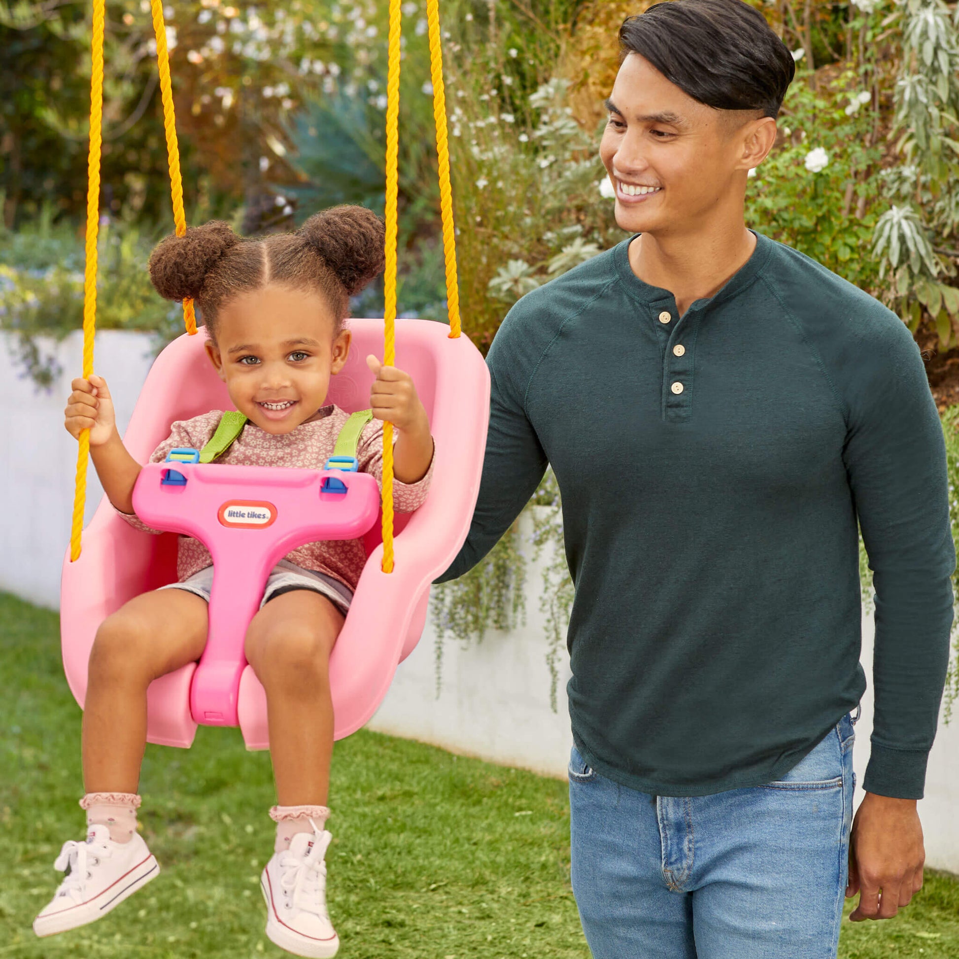 Little Tikes 2-in-1 Snug 'n Secure Swing - Pink | Exclusive