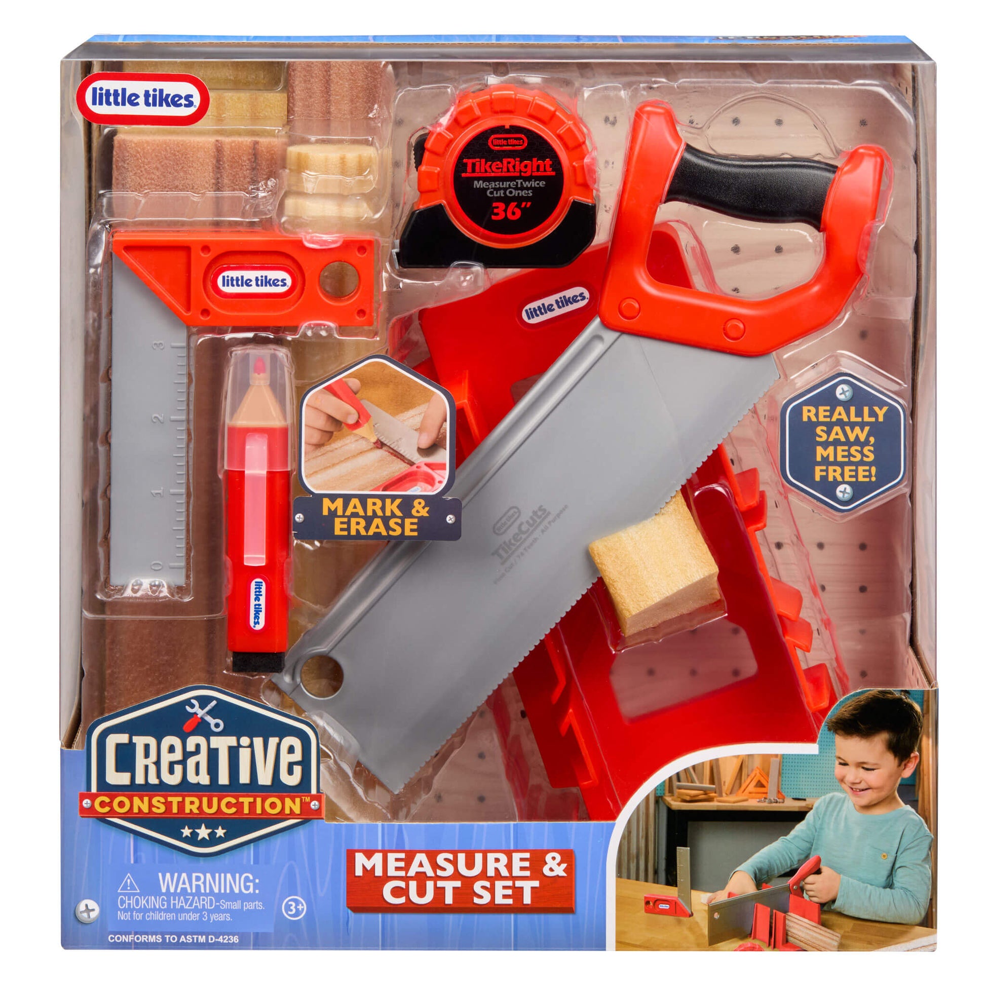 Little Tikes Creative Construction Measure and Cut Set | New